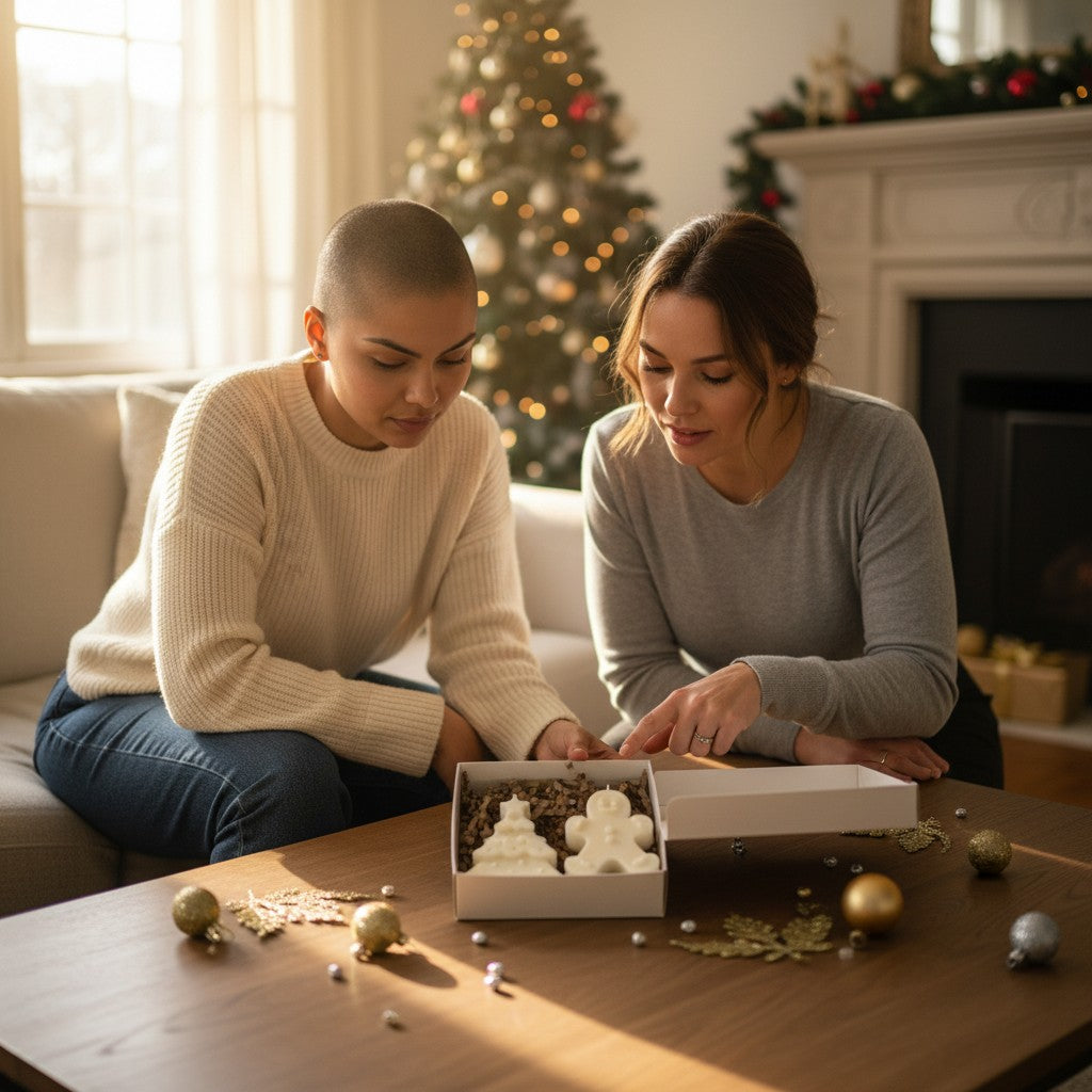 Gift set “Wintermini” – Handmade figure candles made from soy wax