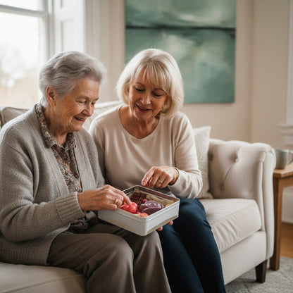 Deko-Seifenset „Sweet Moments“ – Handgemacht, Schoko-Beeren-Duft, Weihnachtsdose