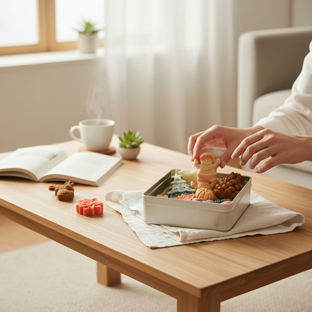 Deko-Seifenset „Weihnachtsmärchen“ – Handgemacht, Schoko-Beeren-Duft, Weihnachten