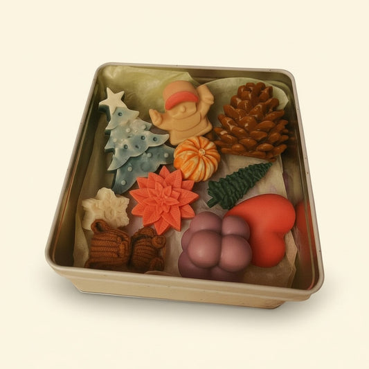 Deko-Seifenset „Weihnachtsmärchen“ – Handgemacht, Schoko-Beeren-Duft, Weihnachten