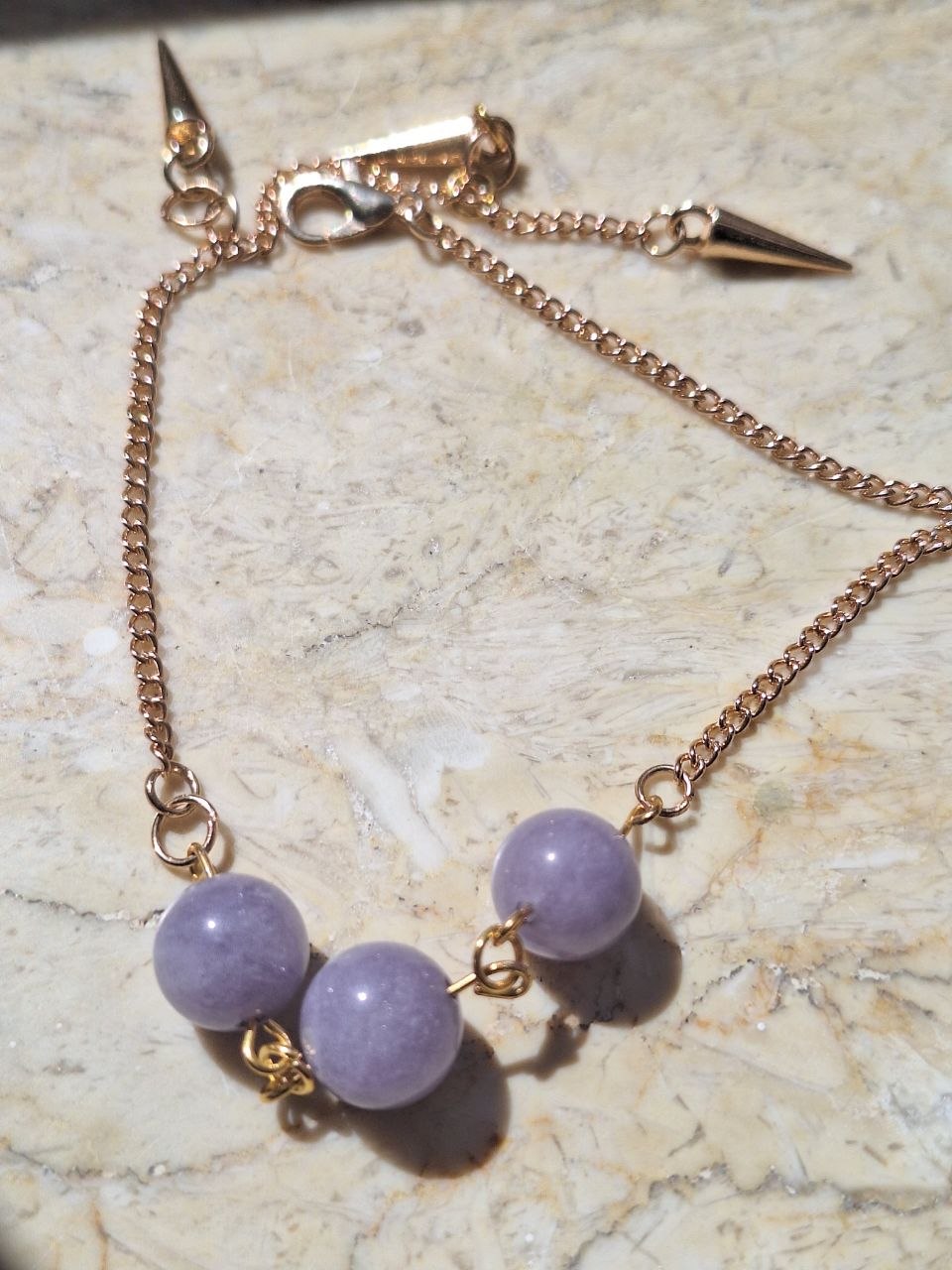 Handmade Adjustable Lavender Topaz Bracelet – Lilac Balance