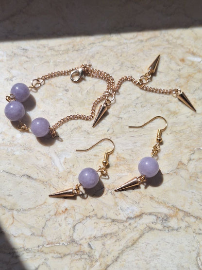 Handmade Adjustable Lavender Topaz Bracelet – Lilac Balance