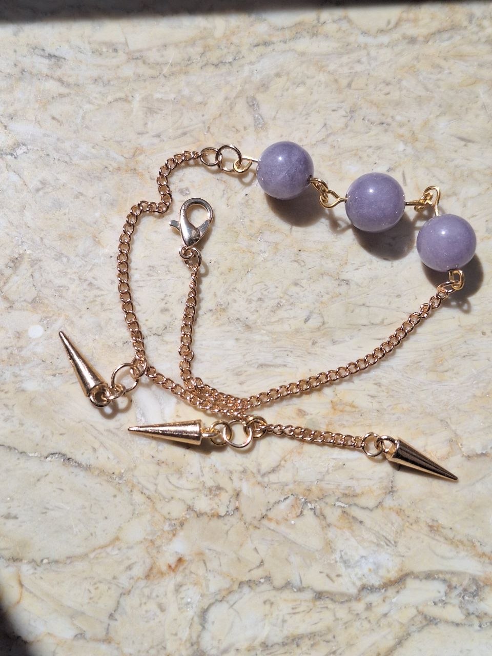 Handmade Adjustable Lavender Topaz Bracelet – Lilac Balance