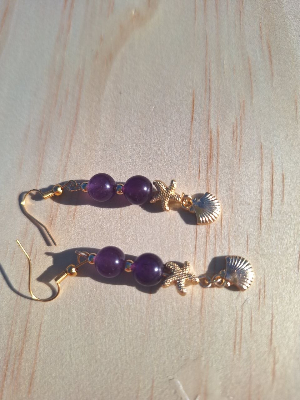 Handmade Lavender Amethyst Earrings – Ocean Serenity