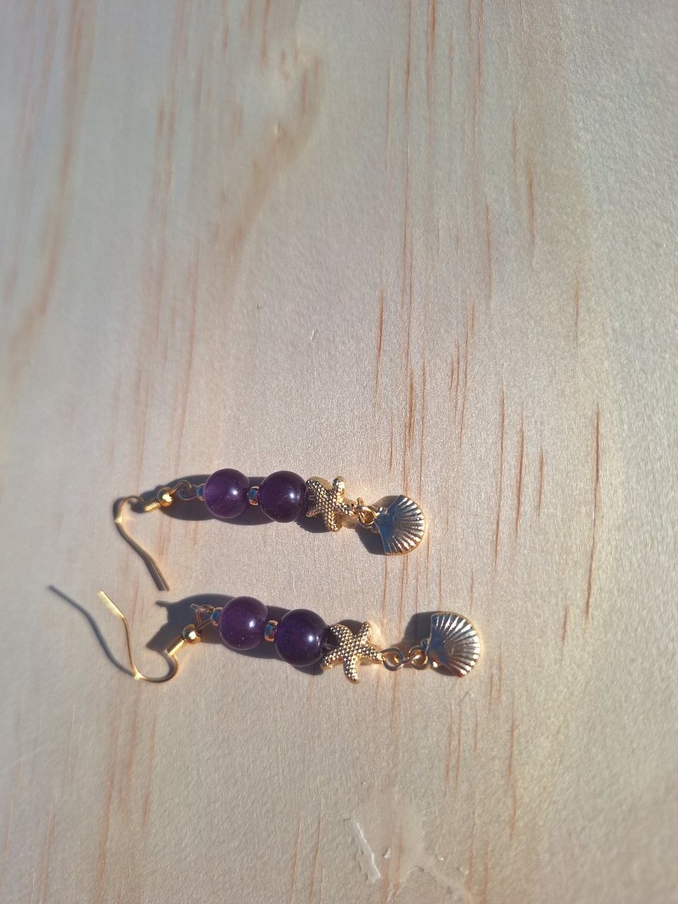 Handmade Lavender Amethyst Earrings – Ocean Serenity