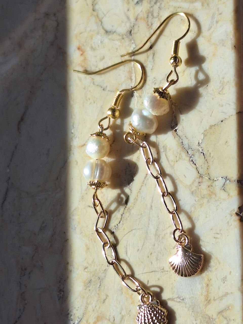 Handmade Pearl Earrings – Ocean Light