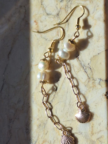 Handmade Pearl Earrings – Ocean Light