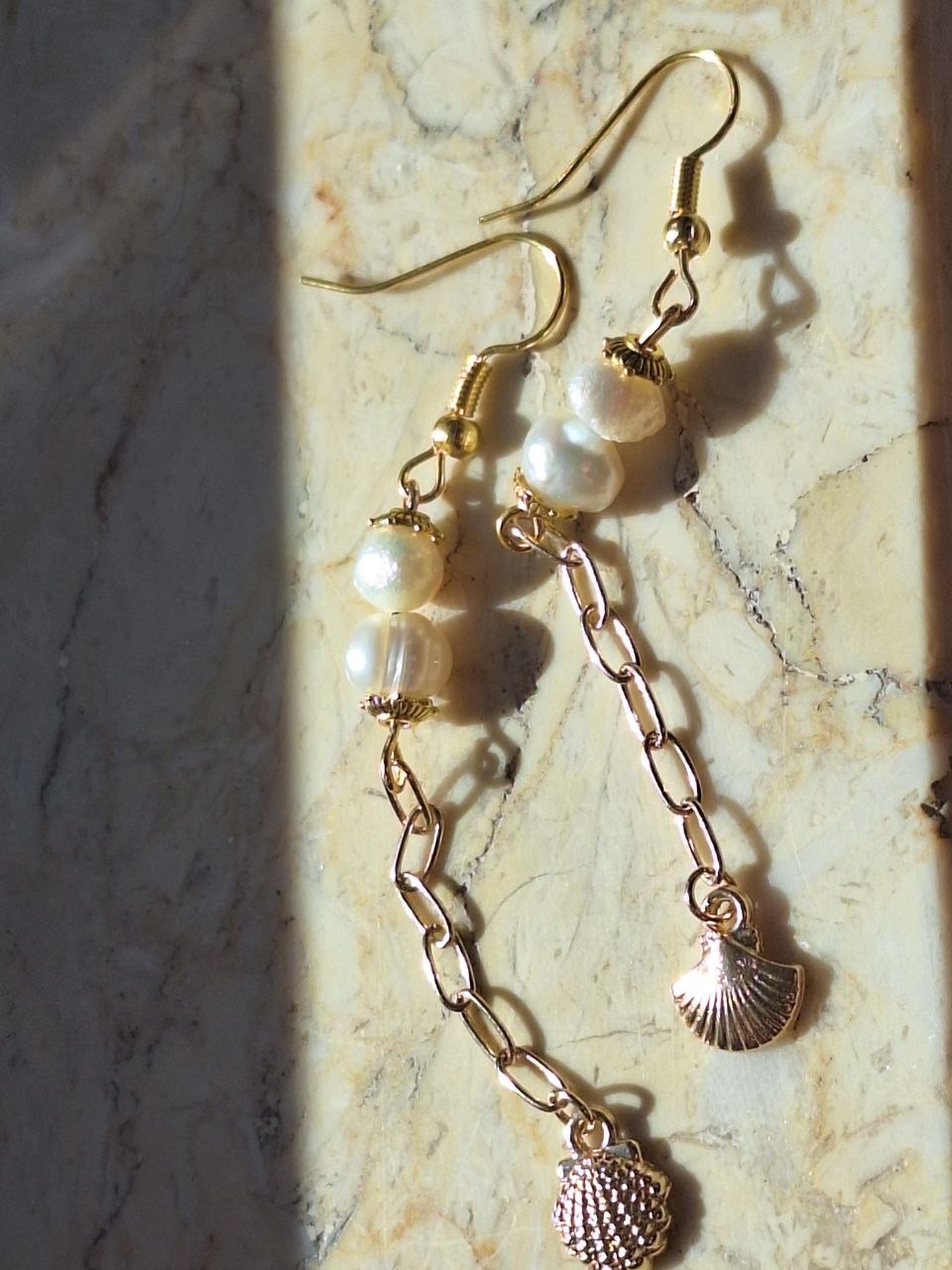 Handmade Pearl Earrings – Ocean Light