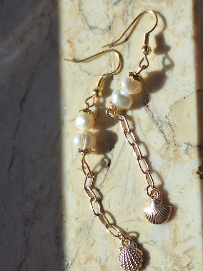 Handmade Pearl Earrings – Ocean Light
