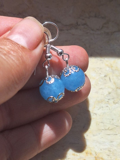 Handmade Blue Topaz Earrings – Clear Sky
