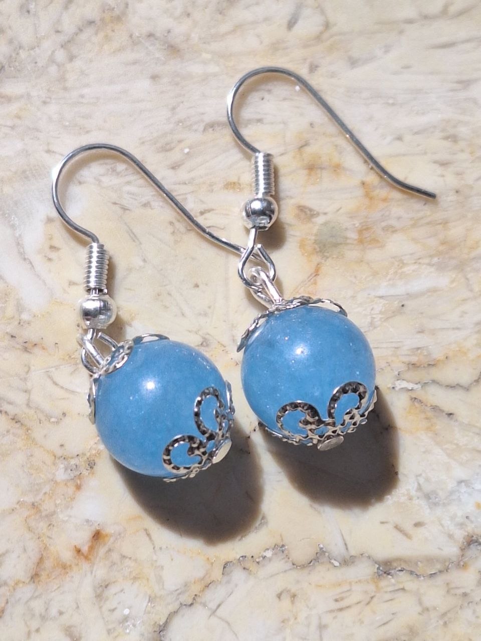 Handmade Blue Topaz Earrings – Clear Sky