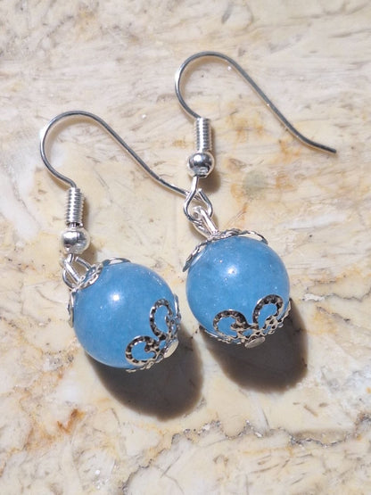 Handmade Blue Topaz Earrings – Clear Sky
