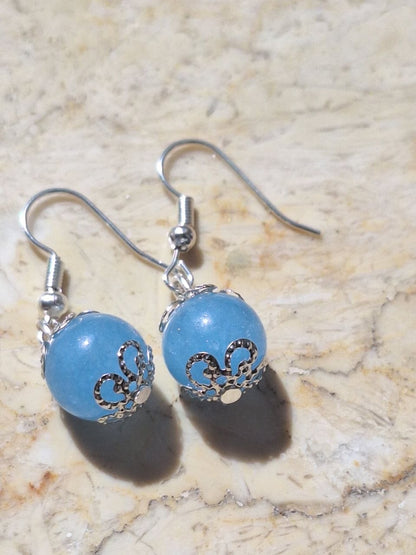 Handmade Blue Topaz Earrings – Clear Sky