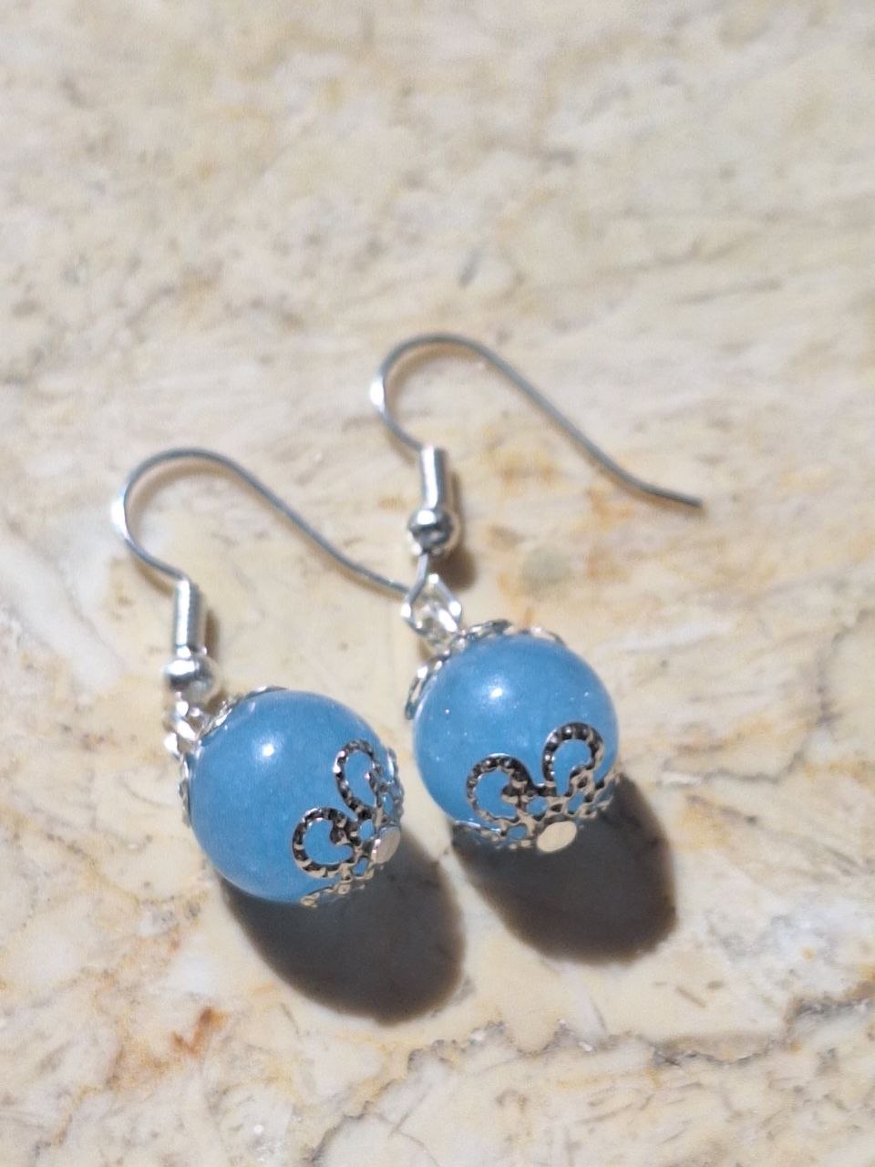 Handmade Blue Topaz Earrings – Clear Sky