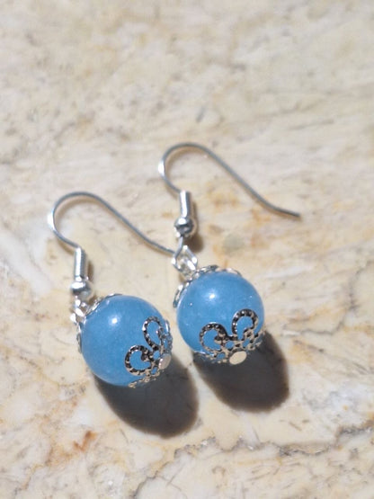Handmade Blue Topaz Earrings – Clear Sky