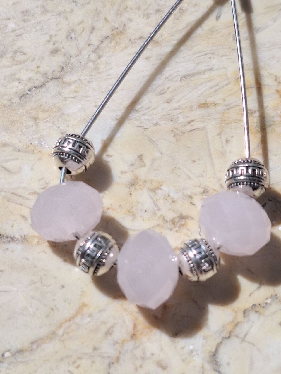 Long Handmade Rose Quartz Earrings – Soft Harmony