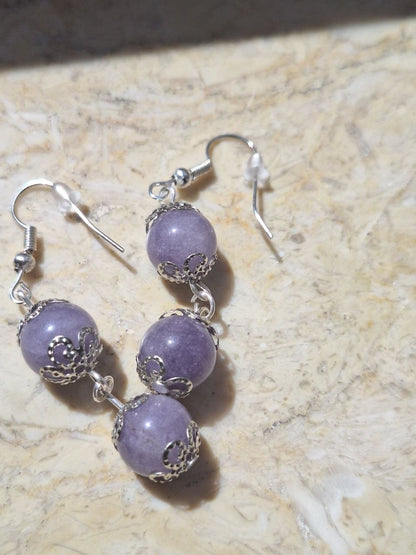 Handmade Lavender Topaz Earrings – Lavender Balance