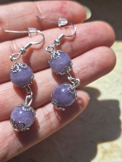 Handmade Lavender Topaz Earrings – Lavender Balance