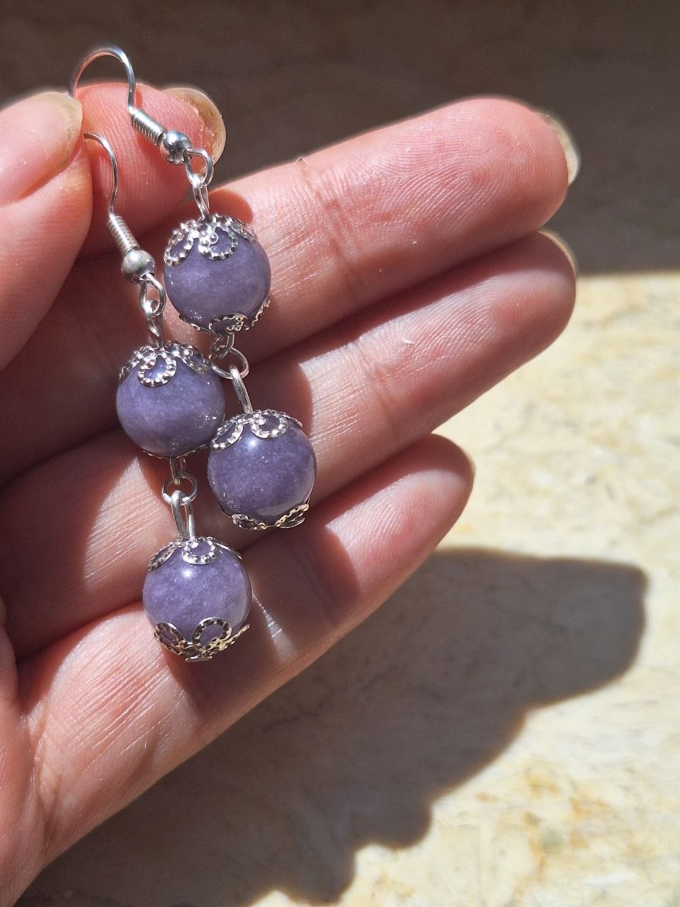 Handmade Lavender Topaz Earrings – Lavender Balance