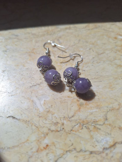 Handmade Lavender Topaz Earrings – Lavender Balance