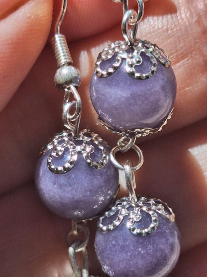 Handmade Lavender Topaz Earrings – Lavender Balance