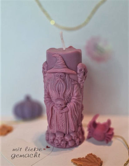 Kerze „Mystische Formen“ – Handgemacht, Kunstkerze