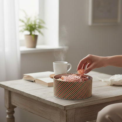 Decorative soap set “Royal Peony” – Handmade, vanilla scent, floral, gift idea