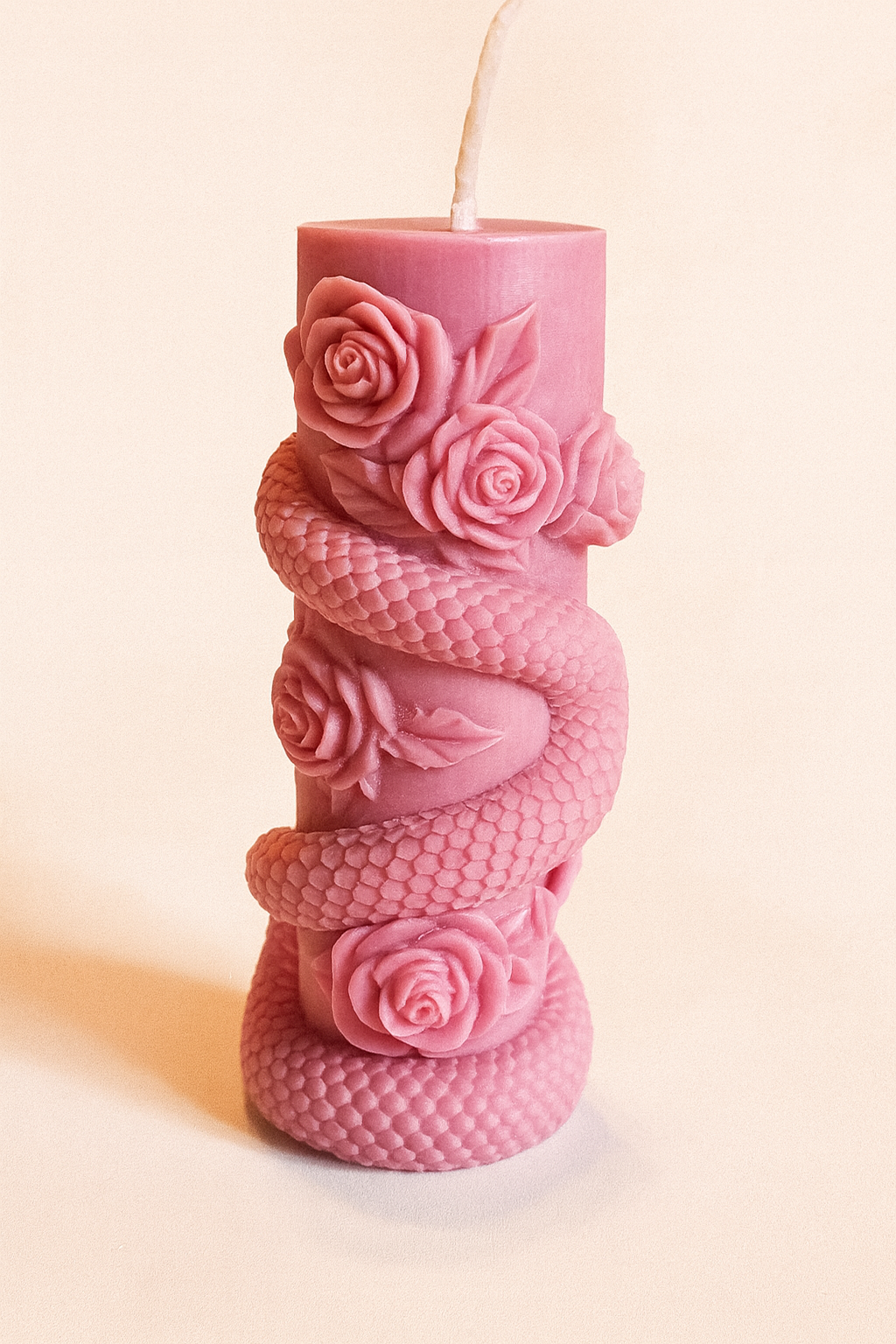 Kerze „Mystische Formen“ – Handgemacht, Kunstkerze