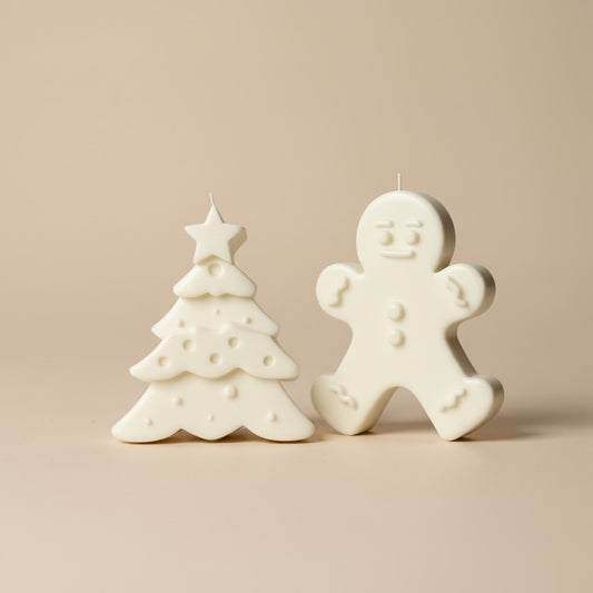 Geschenkset „Wintermini“ – Handgemachte Figurenkerzen aus Sojawachs