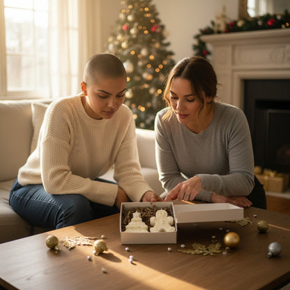 Gift set “Wintermini” – Handmade figure candles made from soy wax